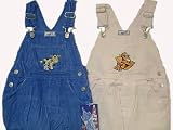 Toddler Girls Cotton Corduroy Embroidery Bib Pocket Overall