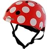 KIDDIMOTO SAFETY HELMET Red and Dottyl Size Small