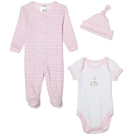 SpaSilk 100% Cotton 3-Piece Sleepwear Set