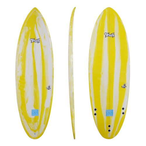 SPECIAL 2013 HAPPY NEW YEAR BLOW OUT SALE---SO FRESH 5'5 Semi Pin Round Tail AA Orange MICRO GUPPY Fiberglass Short Board #1110