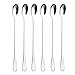 DREAMZE 9-inch Long Handle Iced Tea Spoon Coffee Mixing Spoon Ice Cream Spoon Stainless Steel Cocktail Stirring Spoons, Set of 6
