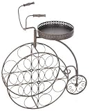 Pinnacle Strategies H91034 Bicycle Metal Wine Bottle Holder