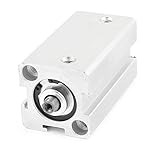 uxcell エアシリンダ アルミニウム材質 アルミハウジング シングルロッド KSDA16x35