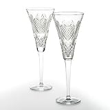 Wateford Crystal Wedding Heirloom Flute Pair