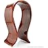Acrylic Omega Wood Grain Headphones Stand / Headset Holder / Desk Display Hanger, Fit ATH, Bose, Sony, AKG, Sennheiser, Beats, Professional, Gaming Headset and More (3'' Wide)