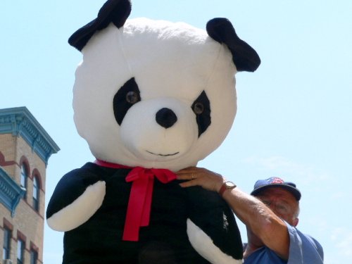 41IJVAlVh2L GIANT 54 STUFFED PANDA LIFESIZE GIANT HUGE BIG STUFFED ANIMAL WITH BIG FOOT PAWS   AMERICAN MADE IN THE USA AMERICA