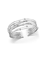 I. Reiss 14K Gold Cuff Bracelet, Set with Diamonds.