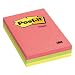 Post-it Notes, 4 x 6-Inches, Assorted Neon Colors, Lined, 3-Pads/Pack