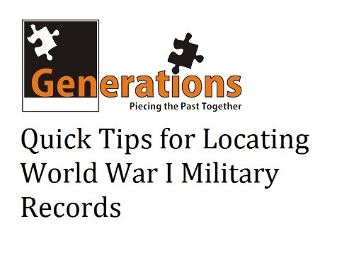 Locating World War I Military Records