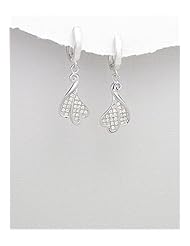CZ Earrings In 92.5 Sterling Silver