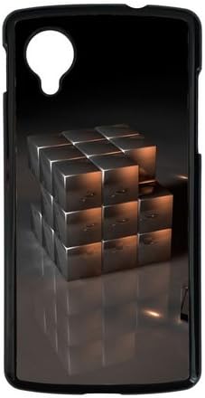 Google Nexus 5 Case,MOKSHOP Cool Three dimensional Rubik cube Hard Case Protective Shell Cell Phone Cover For Google Nexus 5 - PC Black