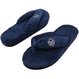 NHL Toronto Maple Leafs Ladies Navy Blue Pillow Plush Thong Slippers (5/6)