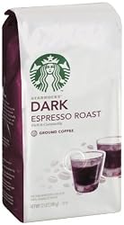 Starbucks Dark Espresso Roast Ground Coffee, 12-Ounce Bags (Pack of 3)