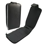 LUPO Leather Flip Case for BlackBerry Curve 8520 - Black