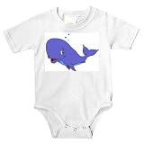 Onesie with whale, happy, sperm