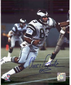 VINCE PAPALE SIGNED EAGLES 8X10 PHOTO AUTOGRAPHED