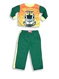 Hot Wheels - Toddler Boys Long Sleeved Pajama Set, Green, Yellow