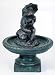 Frog Birdbath Garden Sculpture / Ornament - Vert-de-Gris