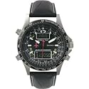 Sekonda 3116 Mens Sports World Time Chronograph Leather Strap Watch