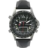 Sekonda 3116 Mens Sports World Time Chronograph Leather Strap Watch