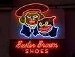 A Step Back in Time - Buster Brown Shoes Neon - Classic 16"x20" Photographic Print by Carol M. Highsmith