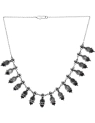 Sterling Necklace with Gems - Sterling Silver