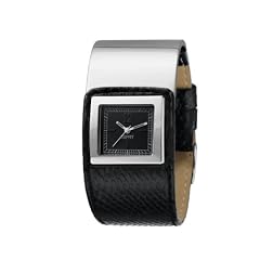 Esprit DamenarmbanduhrSQUARE BUTTON BLACK 4430395