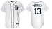 Parrish #13 Detroit Tigers Majestic Replica Home Jersey - Large
