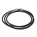Loralyn Designs Brown Round Leather Necklace Cord (2mm) with Stainless Steel Clasps (24 Inch)