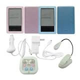 6 ITEM - SILI-BLK/BLU+MICRO-CAR/WALL+eBook Reader LED Travel Booklight White+In-Ear Earphone Headphone WHITE by SKQUE