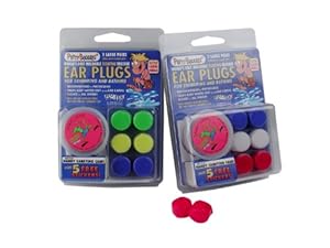 3-pair Pack of PUTTY BUDDIES Floating Formula Soft Silicone Ear Plugs for Swimming/ Bathing