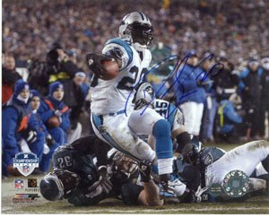 DeShaun Foster signed Carolina Panthers 8x10 Photo