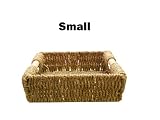 BRAND NEW SEAGRASS STORAGE BASKET WITH WOOD HANDLES SMALL
