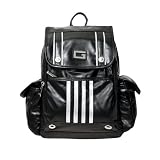 Silver Streamline Petite Faux Leather Backpack for Acer Aspire One AOA150-1359 8.9-Inch Netbook