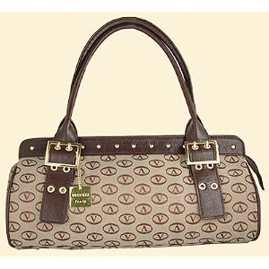 Gorgeous Signature Collection Italian Designer Handbag - Brown (14