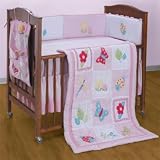 Summer Fields 5 Piece Crib Bedding Set