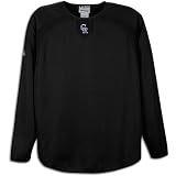 Rockies Majestic Men's MLB Auth Therma Base Pullover at Majestic
