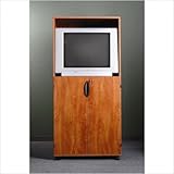 IMAGE OF Video Presentation Cabinet with Full Doors Color: Olive Legacy
