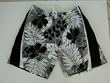 Big and Tall Mens Swim Trunks with Elastic Drawstring Waist and Board Short Style Front, 2 Inseam Slit Pockets. Mesh Lined. Black/Floral in Sizes 2XL - 4XL