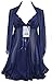 Fedo Design Forky Nightwear Mesh Awaken Desires Kimono Matching Cheeky Open Bra Crotchless, large, blue