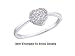 Stunning 10k. Solid Gold Genuine Diamond Heart Ring