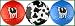 Woody's Cows Golf Balls (Red, Spots & Blue)
