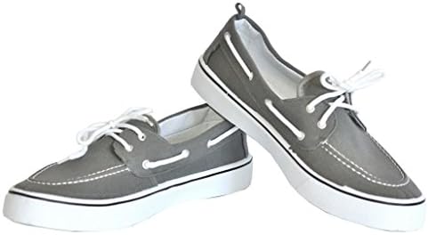 Influence Mens Casual Boat Shoe, Grey, Size 12