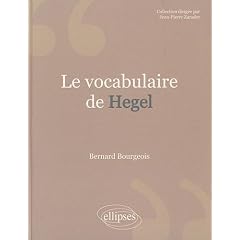 Le vocabulaire de Hegel