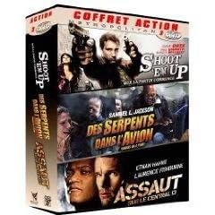 Coffret 3 DVD action : Des serpents dans l'avion / Assaut sur le central 13 / Shoot'em up