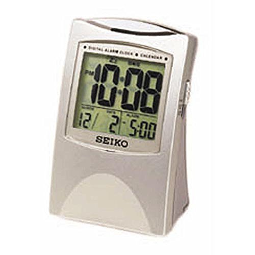 Seiko Silver Get Up & Glow Alarm Clock