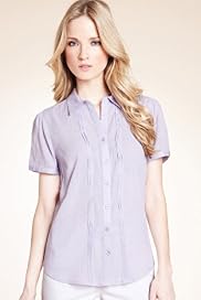 Classic Collection Pure Cotton Pleated Crinkle Blouse