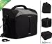 Digital SLR Pro Camera Carrying Case Bag with Removable Compartments. Fits Fujifilm FinePix S2 Pro Digital SLR + NextDia™ Velcro Cable Strap