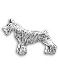 Sterling Silver Schnauzer Pin by The Magic Zoo