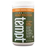 Living Harvest Organic Hemp Protein Powder, Original Flavor, 16-Ounce Plastic Container ~ Living Harvest